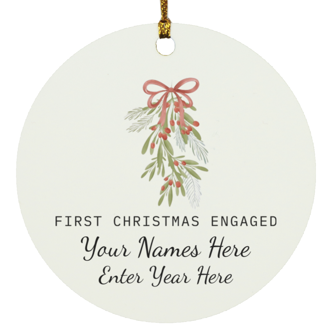 Ornament | Engagement-Holly