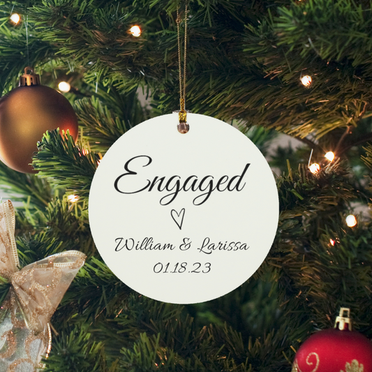 Ornament | Engaged-Heart 1